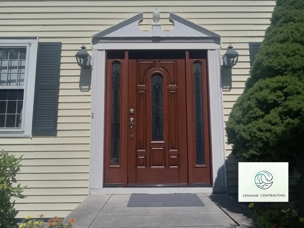 Finished entry carpentry